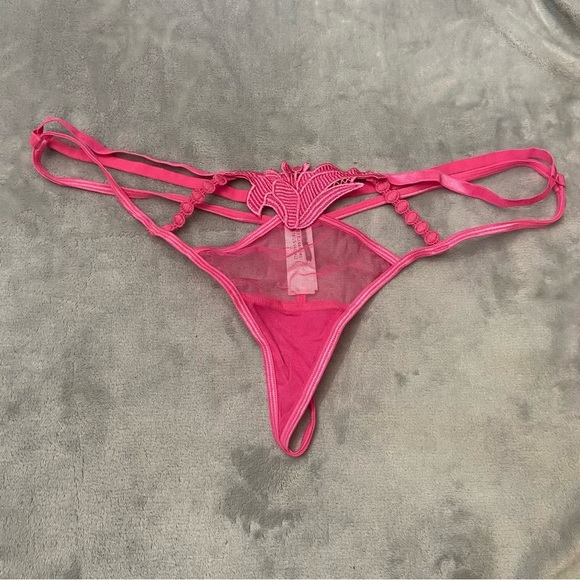 New! Bluebella Amina floral thong panty pink 10494 - Picture 5 of 9